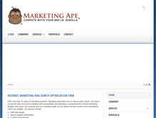 Tablet Screenshot of marketingape.com